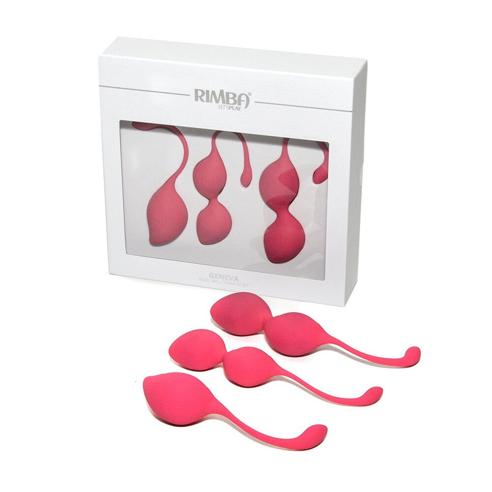 Rimba Pink Kegel Ball Training Set for Vaginal Health