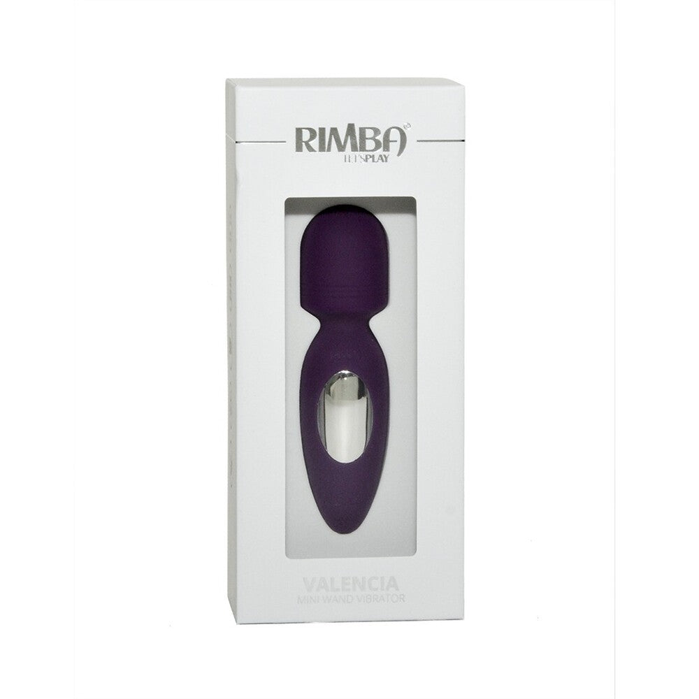 Rimba Purple Mini Wand Vibrator with 10 Vibration Modes