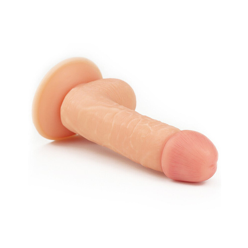 Lovetoy Realistic Skin Tone 7 Inch Dude Dildo with Suction Cup
