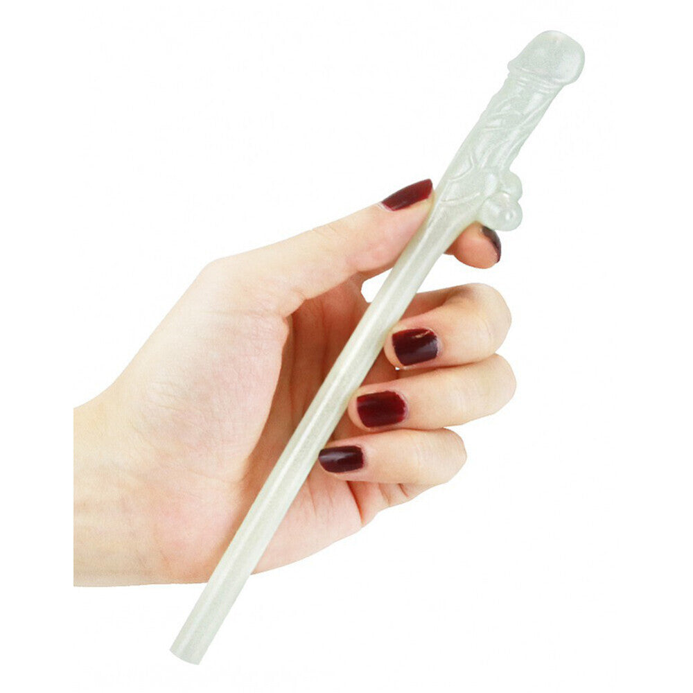 Lovetoy Glow in the Dark Willy Straws Pack of 9