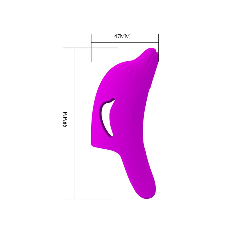 Delphini Pink Finger Vibrator with Powerful Motor