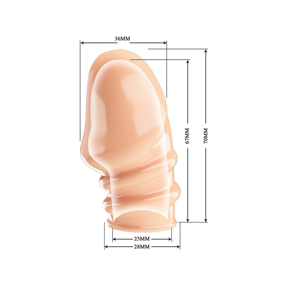 Jeremy Flesh Pink Penis Sleeve for Enhanced Performance