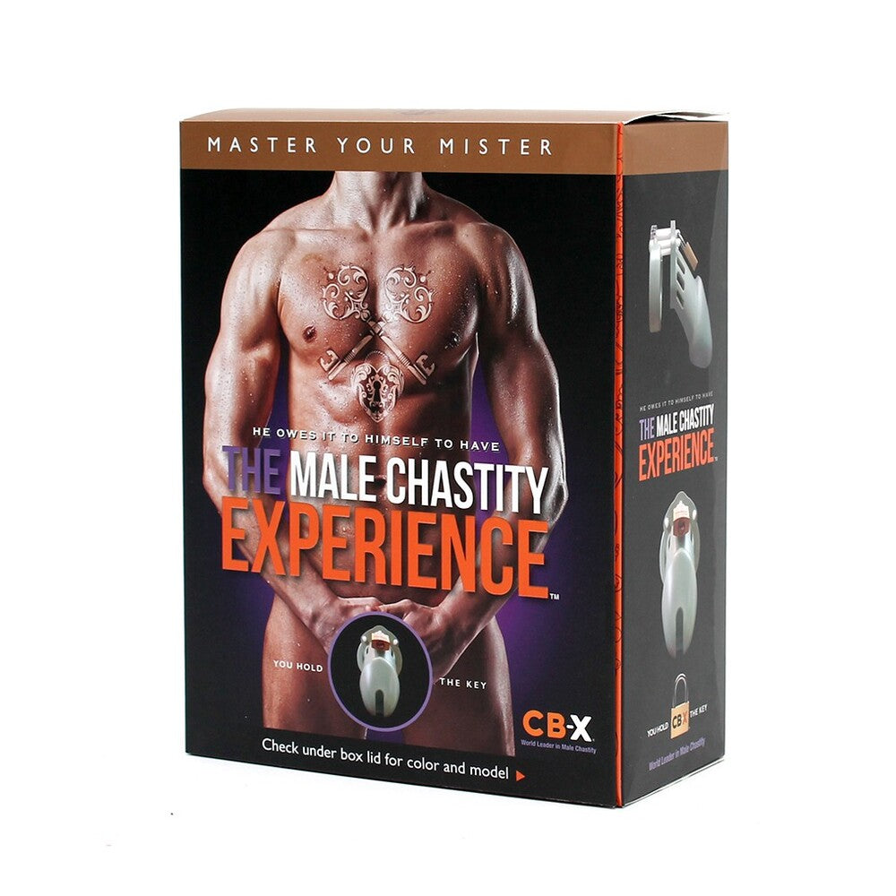 CB3000 Clear Male Chastity Device with Adjustable Cuff Rings