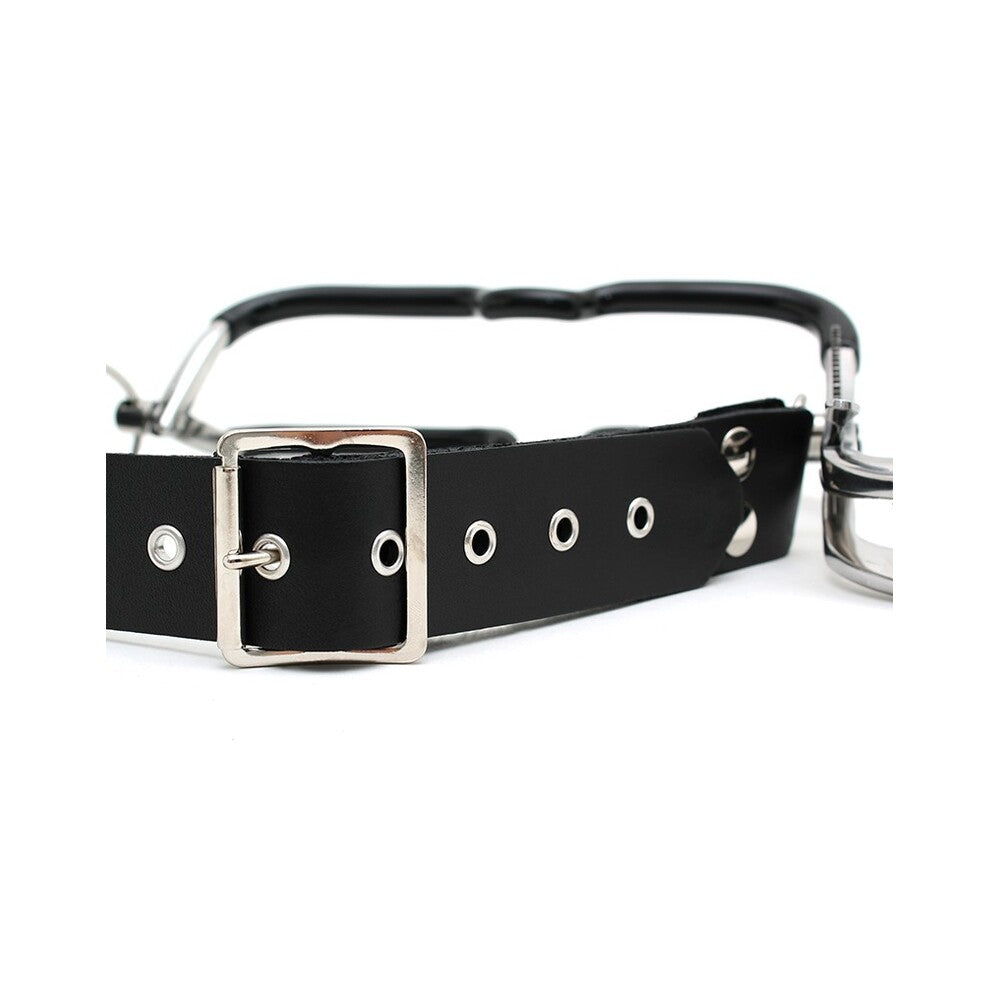 Rimba Stainless Steel Mouth Clamp with Leather Strap