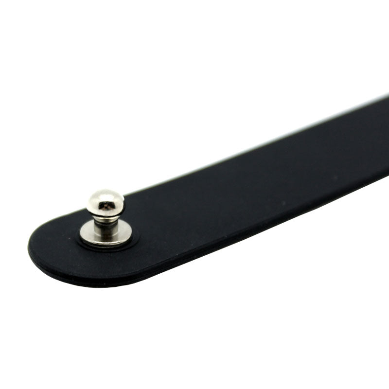 Bold Expressions Black Silicone Statement Collar