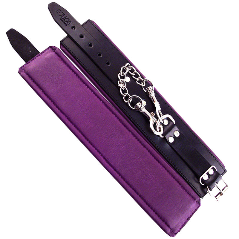 Rouge Garments Purple Trim Padded Wrist Cuffs Restraint