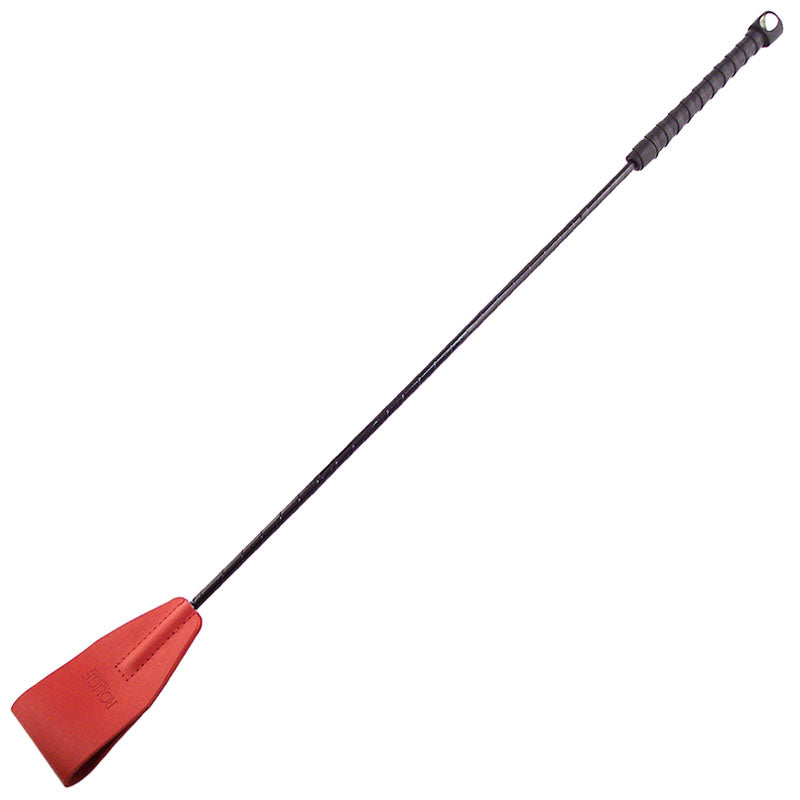 Rouge Garments Red Leather Riding Crop for Precision Control