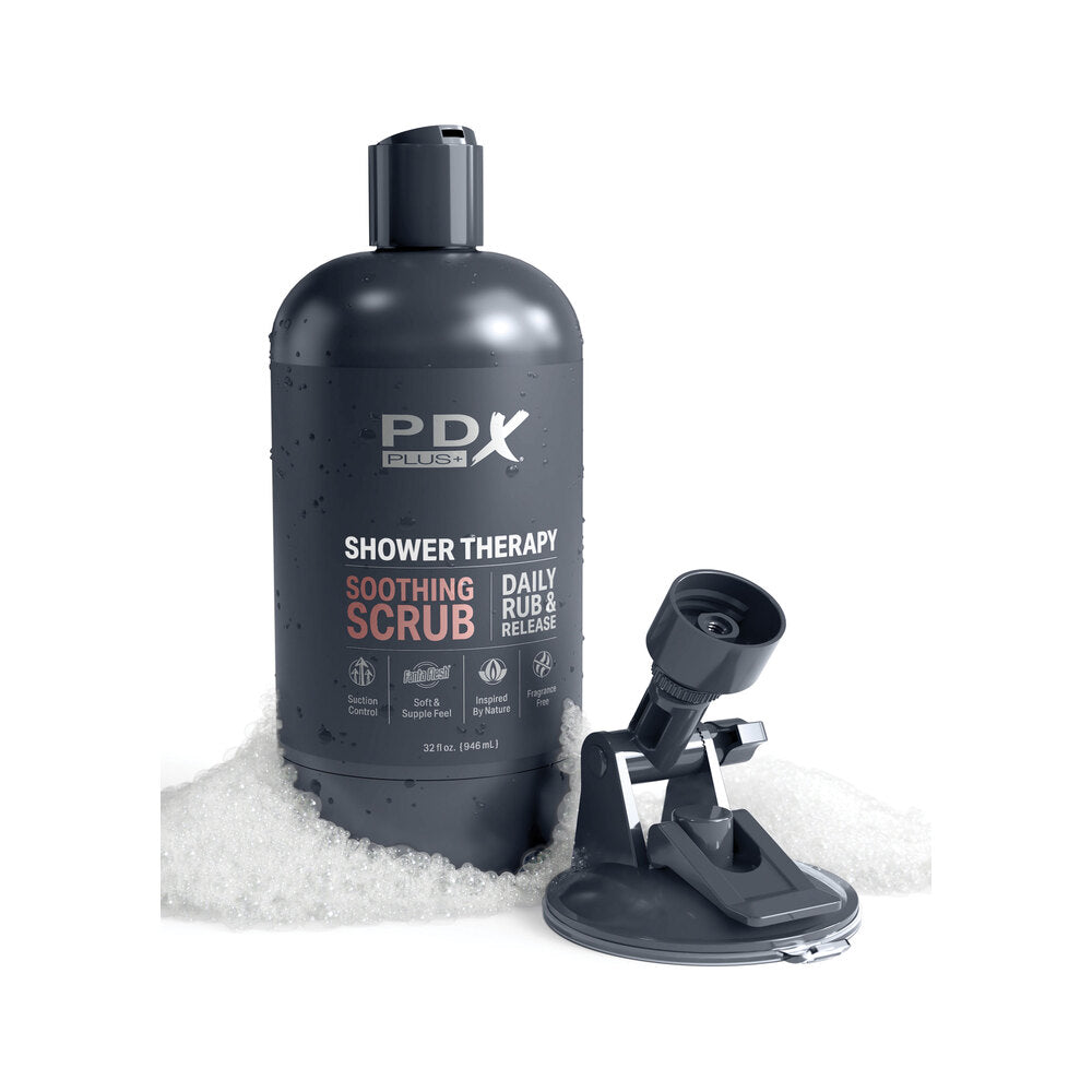 PDX Discreet Clear Shower Soothing Scrub Masturbator