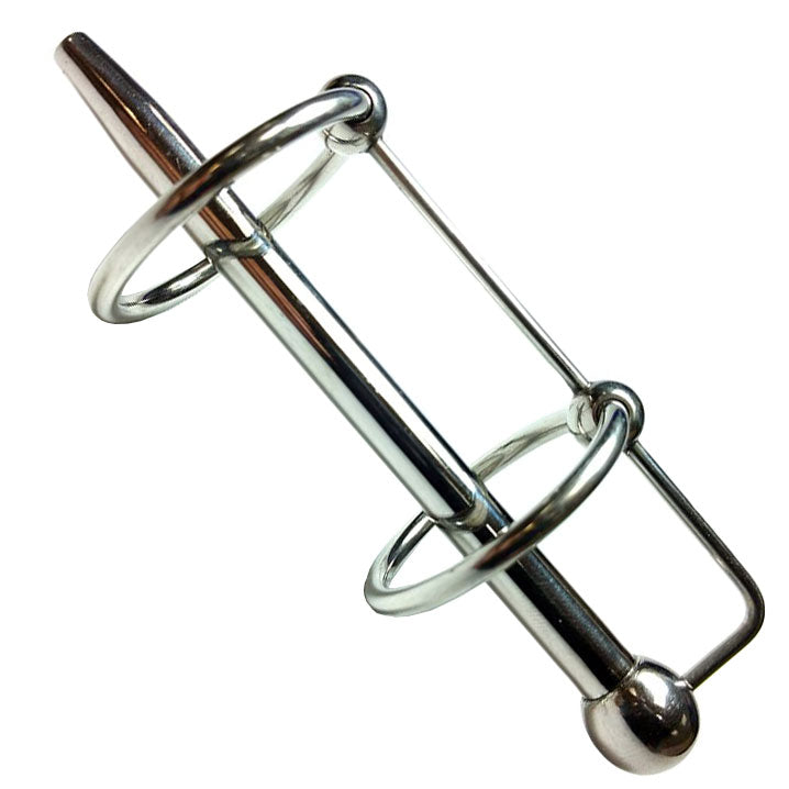 Rouge Silver Stainless Steel Double Ring Sperm Stopper