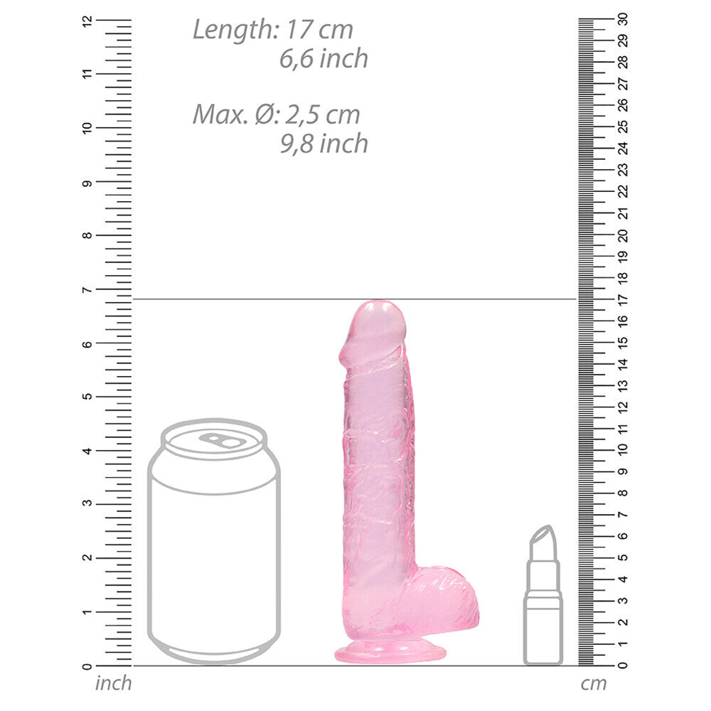 RealRock Pink 6 Inch Realistic Dildo with Suction Cup