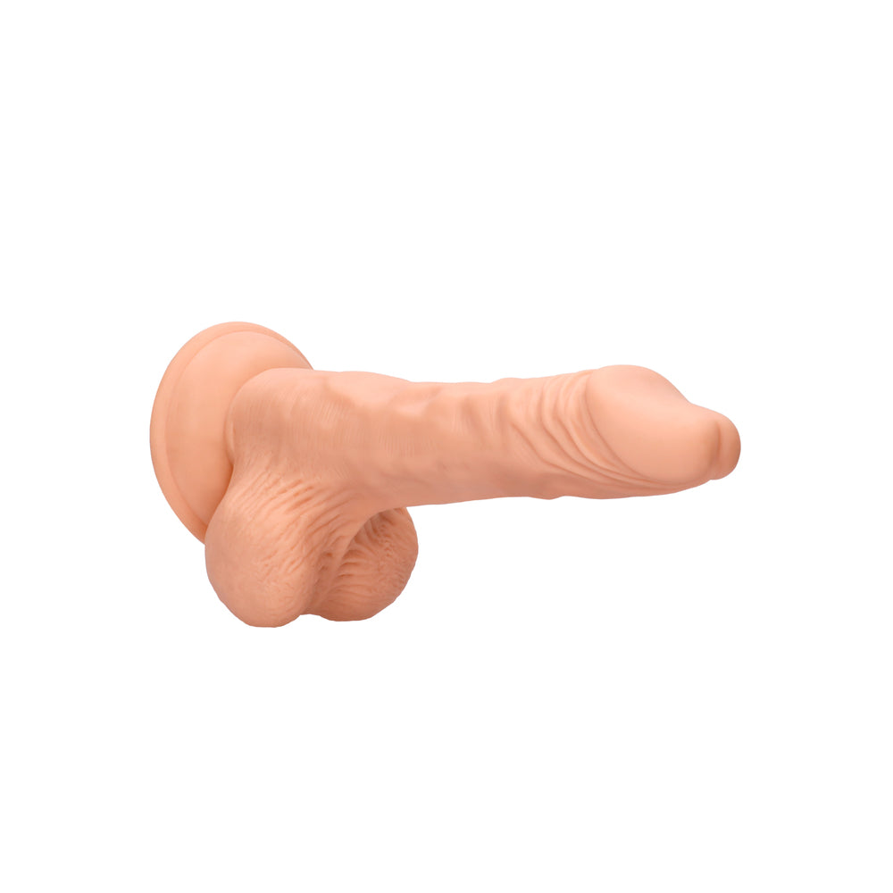 RealRock Flesh Pink 8 Inch Realistic Dong with Testicles