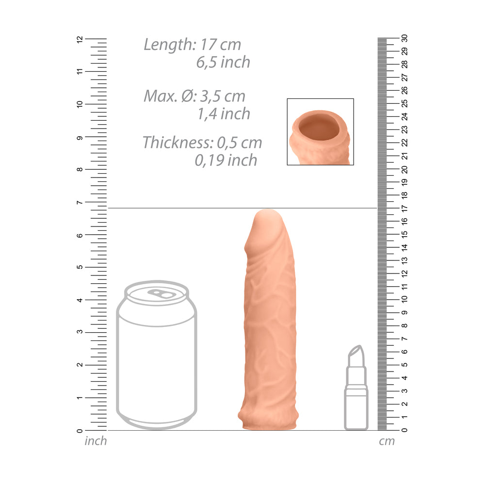 Realrock Flesh Pink 6 Inch Realistic Penis Sleeve