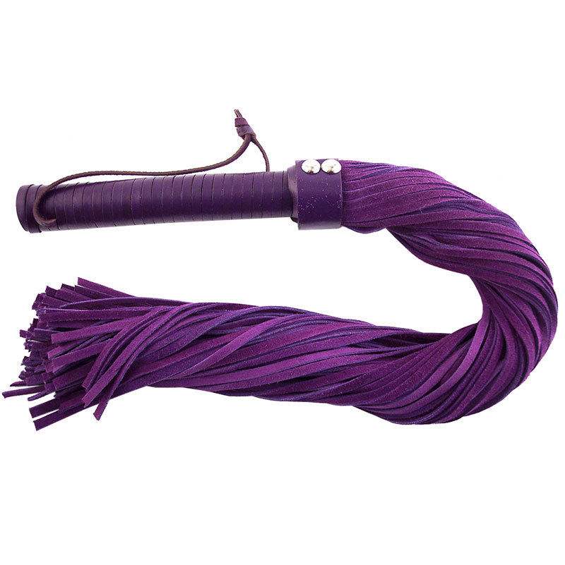 Rouge Garments Purple Suede Flogger with Leather Handle