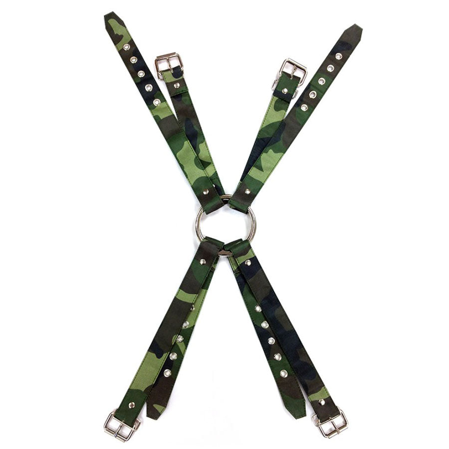 Rouge Green Army Camouflage Chest Harness for Men