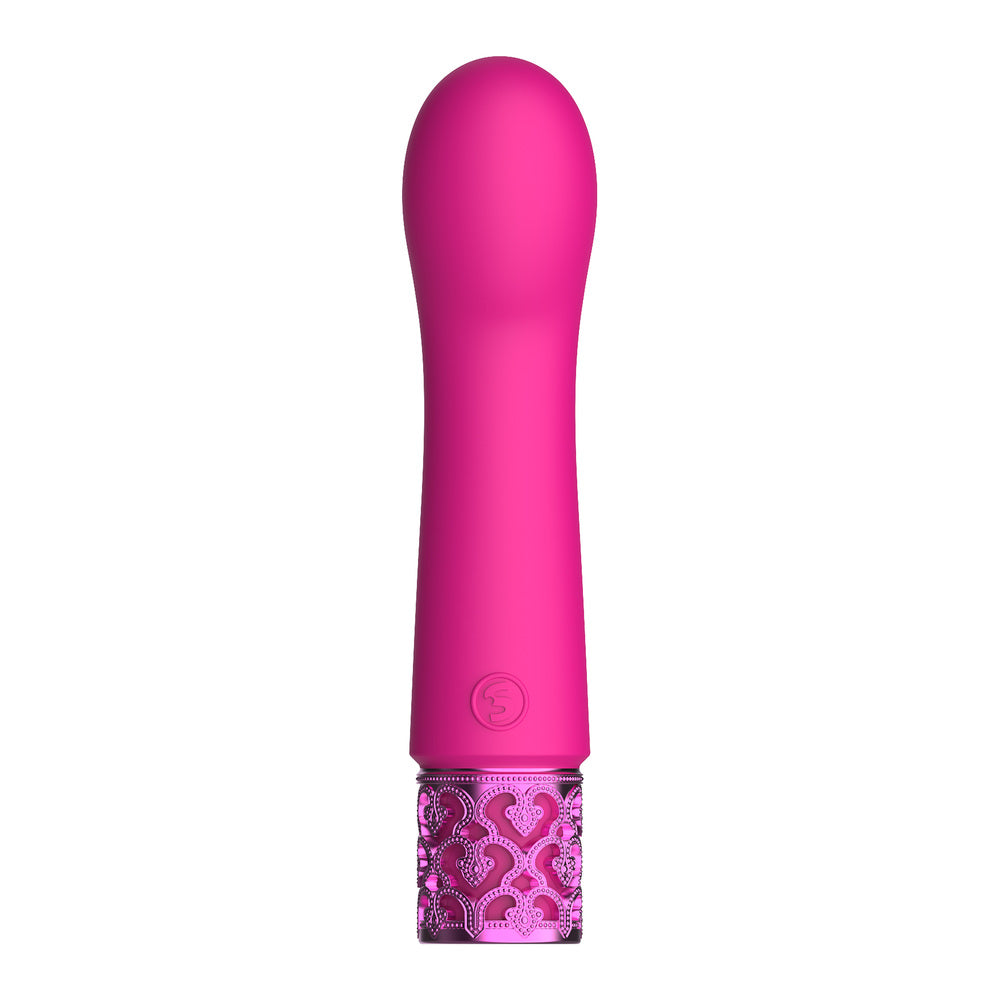 Royal Gems Pink Rechargeable Silicone Bullet with 10 Speeds