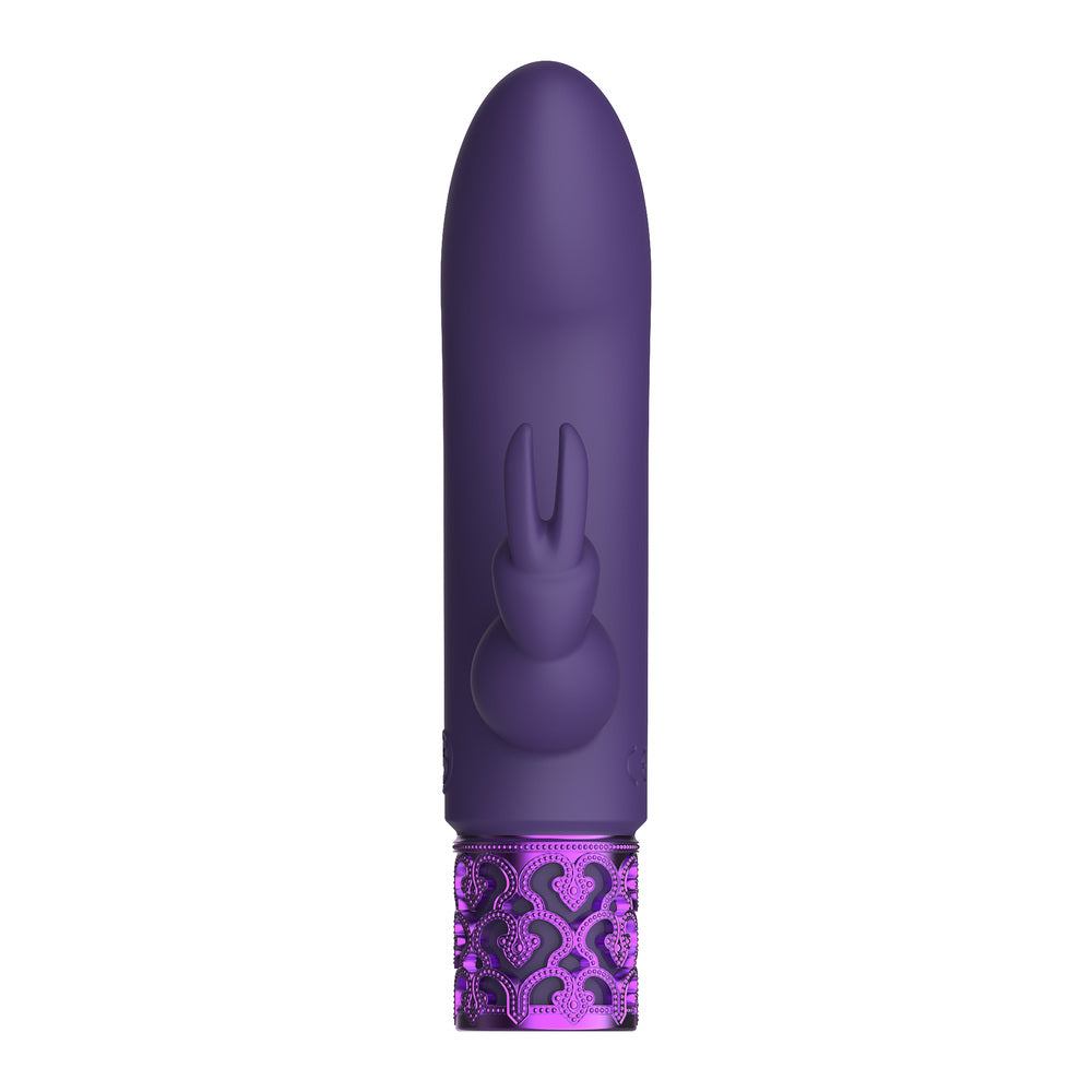 Royal Gems Purple Rechargeable Rabbit Bullet with 10 Speeds