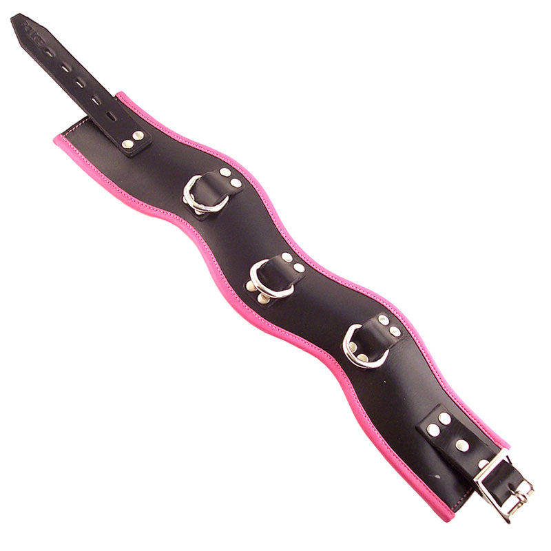 Rouge Garments Black and Pink Padded Posture Collar