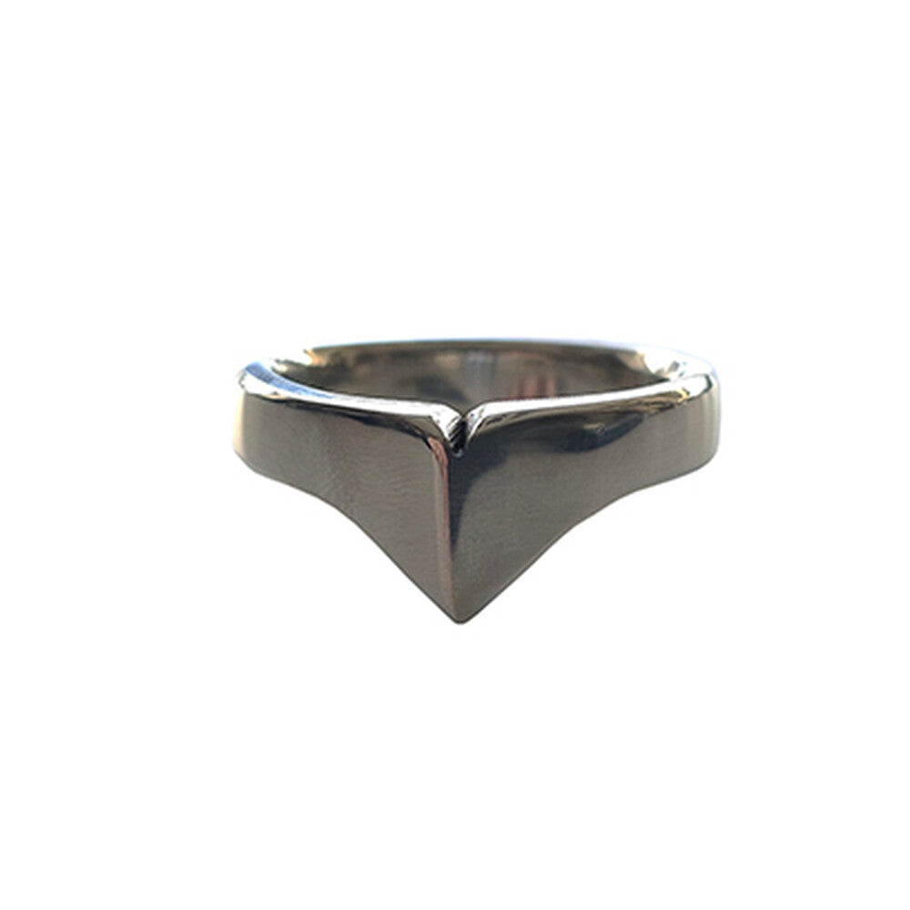 Rouge Stainless Steel Silver Crown Cock Ring 32mm