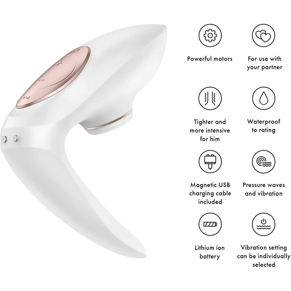 Satisfyer Pro 4 Couples Vibrator in Elegant Silicone