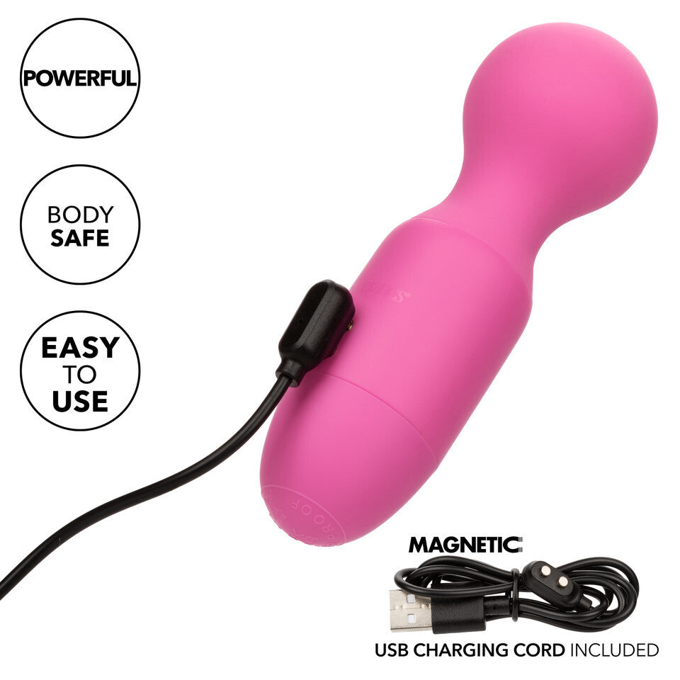 PleasureWave Pink Rechargeable Massager with 10 Functions