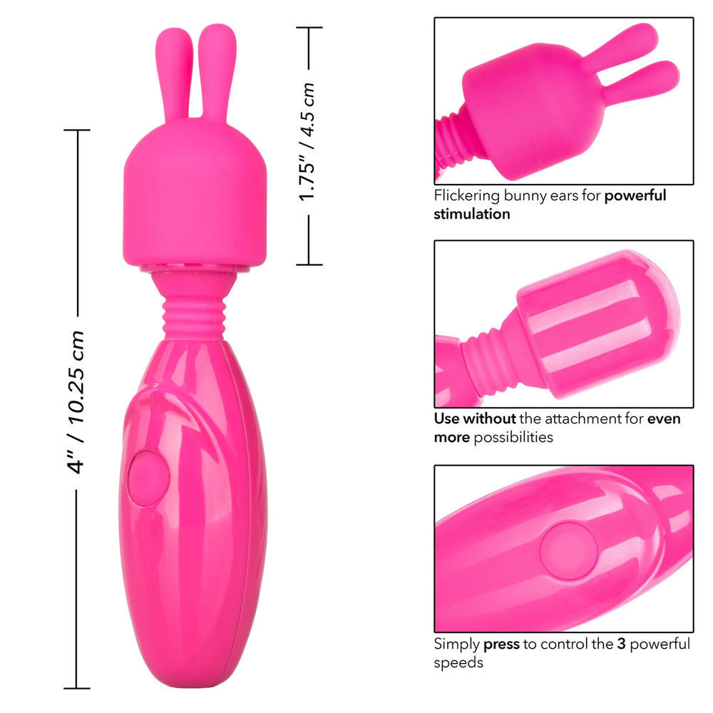 Tiny Teasers Pink Bunny Vibrator with Flexible Neck