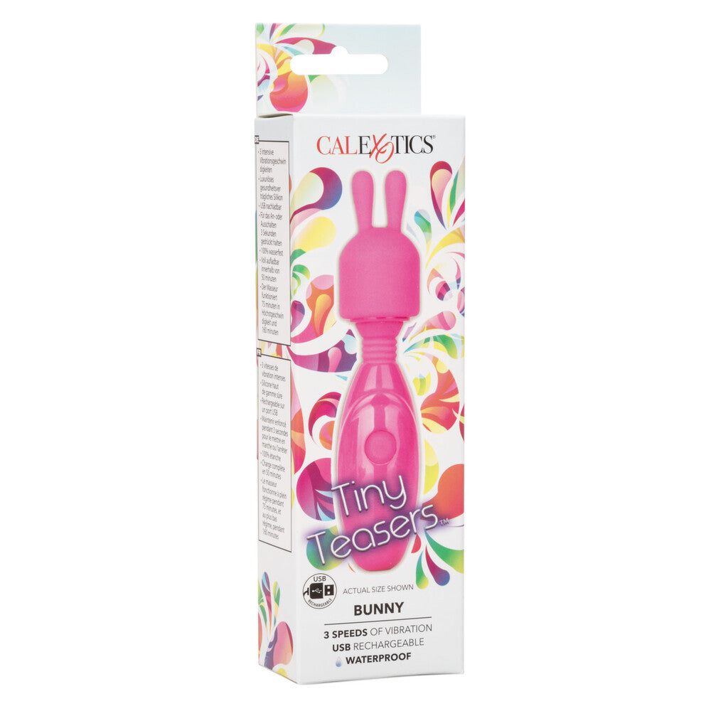 Tiny Teasers Pink Bunny Vibrator with Flexible Neck