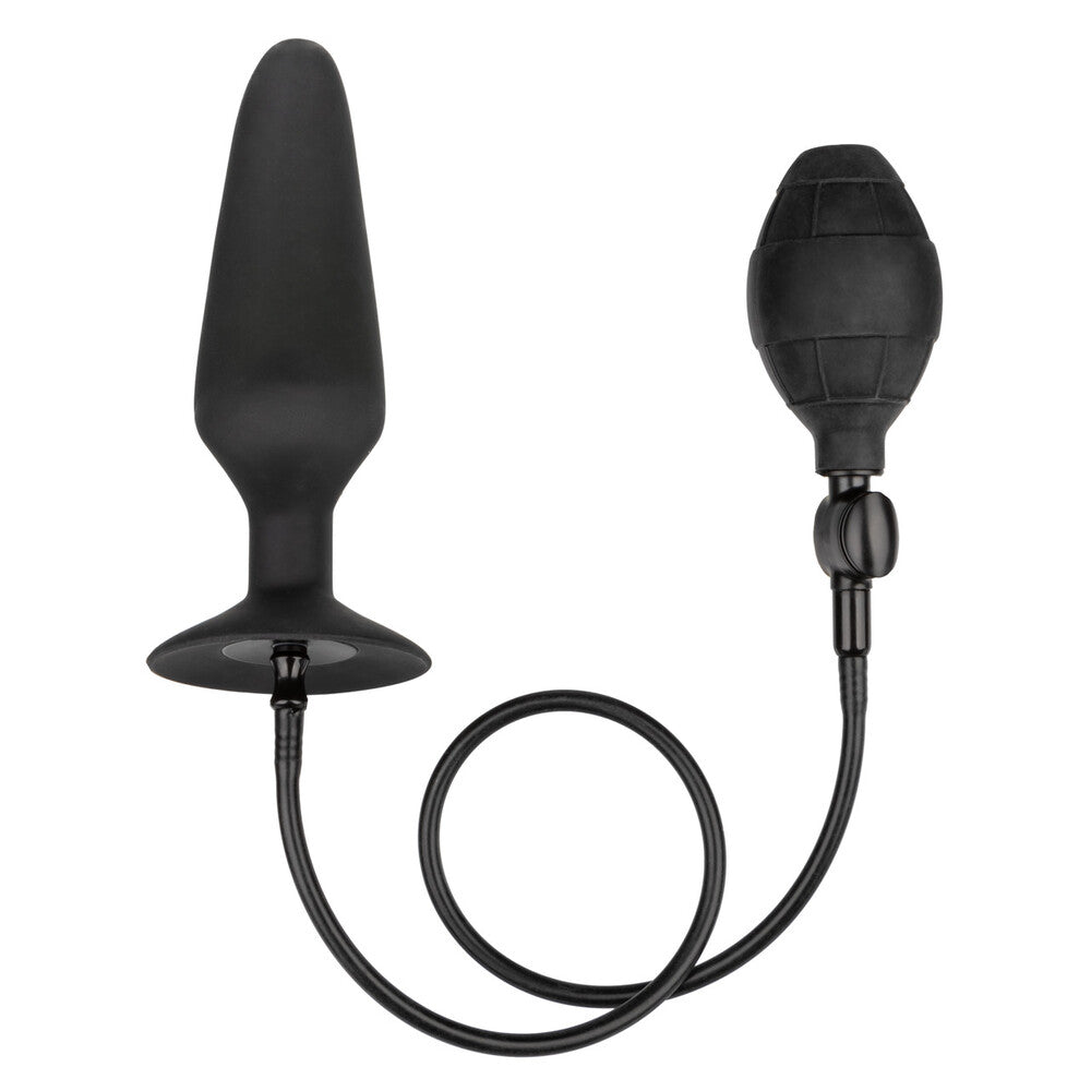CalExotics Black XL Silicone Inflatable Butt Plug
