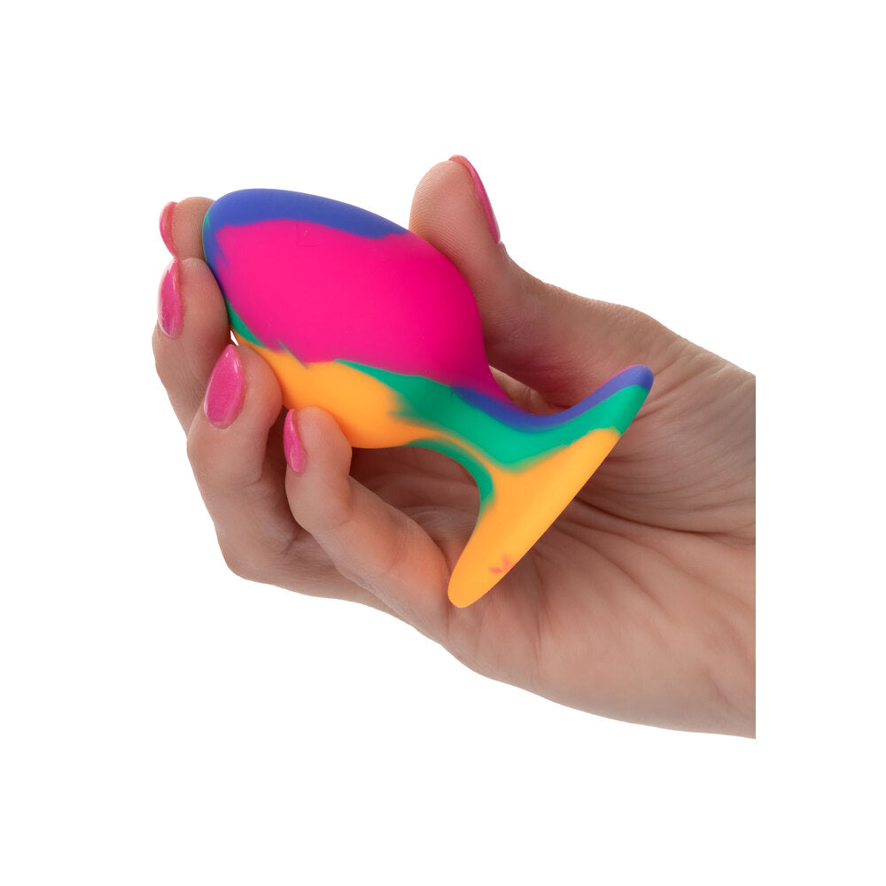 Cheeky Tie Dye Medium Butt Plug for Playful Exploration