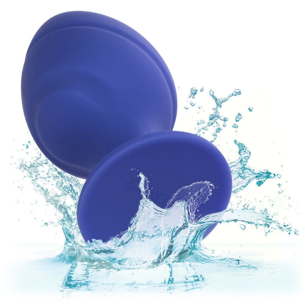 Cheeky Purple Silicone Butt Plug Duo with Suction Cup Base