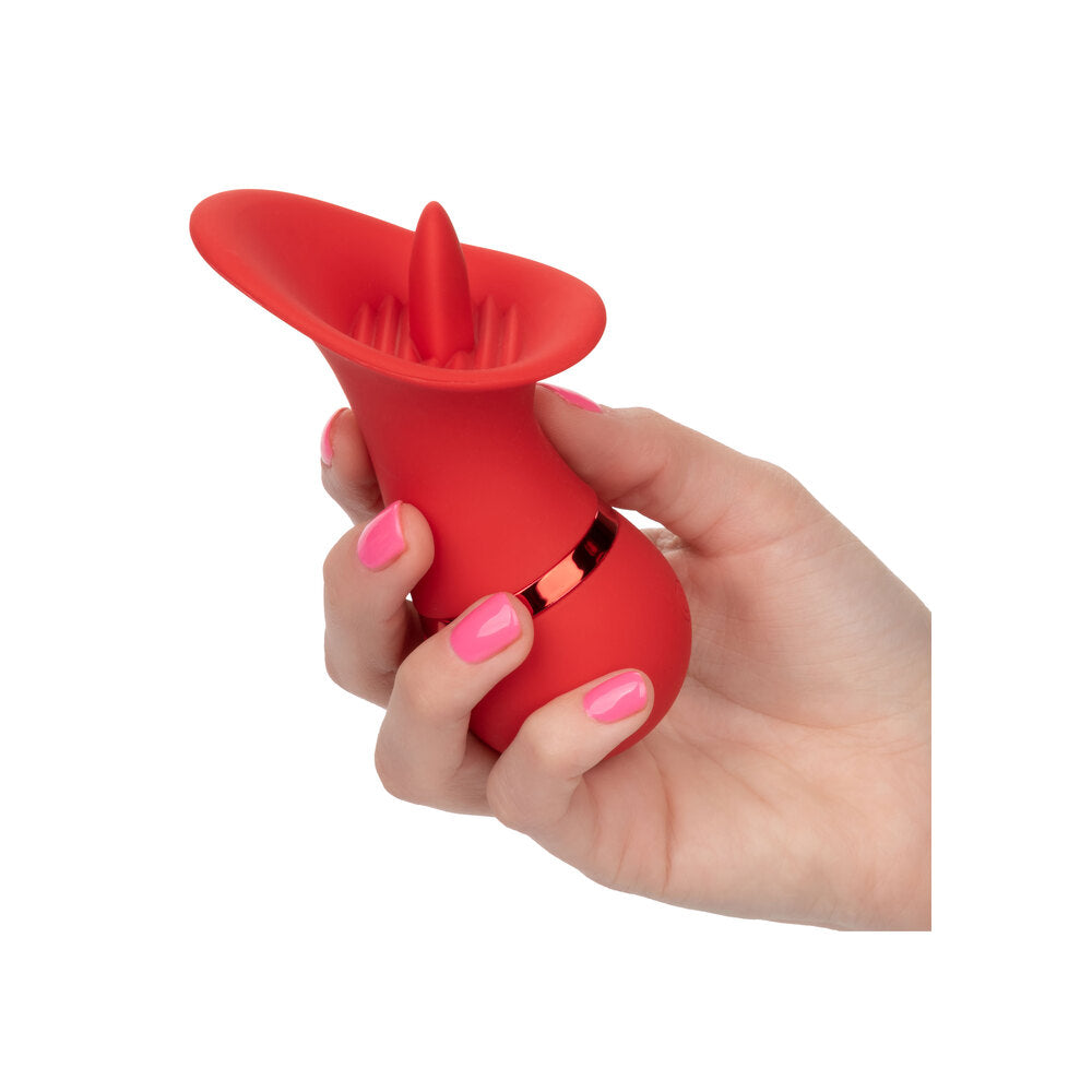 Seducer Pink Teasing Tongue Vibrator with 12 Functions