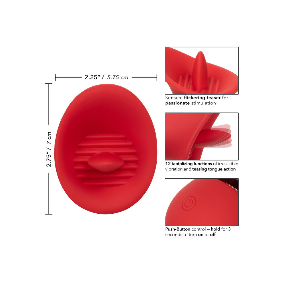 Seducer Pink Teasing Tongue Vibrator with 12 Functions