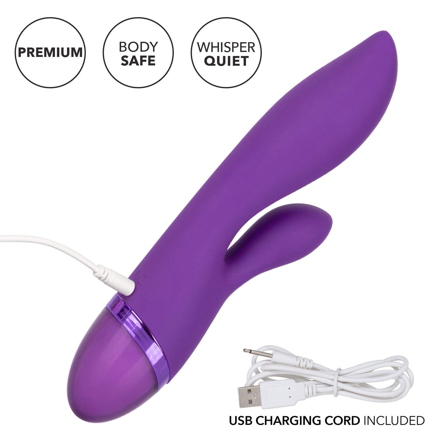 California Exotic Aura Dual Lover Rechargeable Vibrator Features