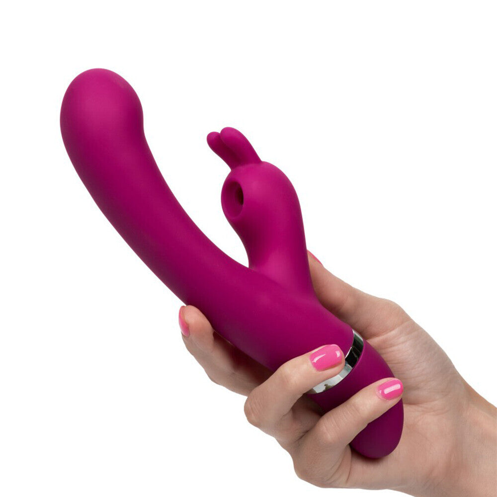 Foreplay Frenzy Purple Bunny Kisser Vibrator Dual Motors