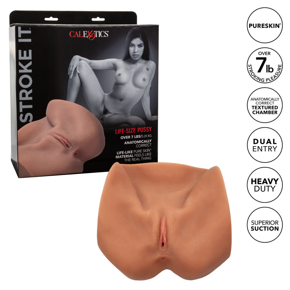 Stroke It Brown Life Size Pussy Stroker