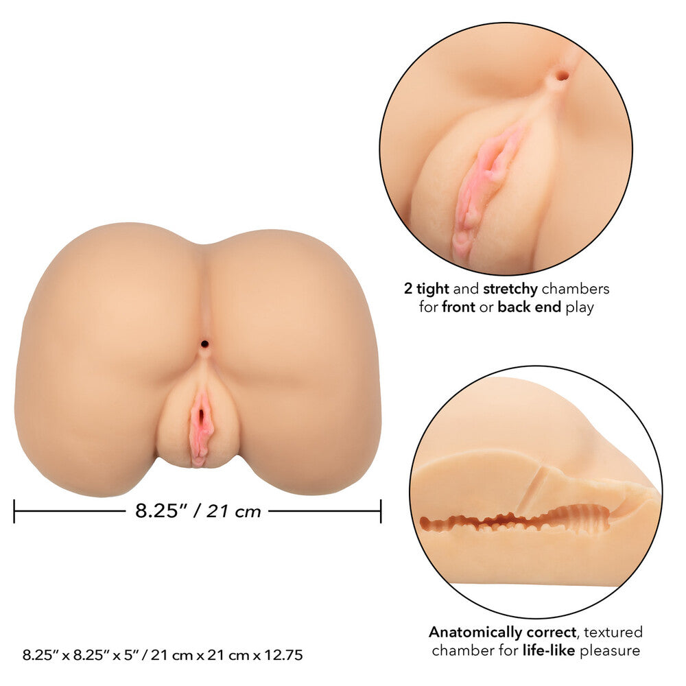 PureSkin Flesh Pink Life Size Stroker with Dual Chambers