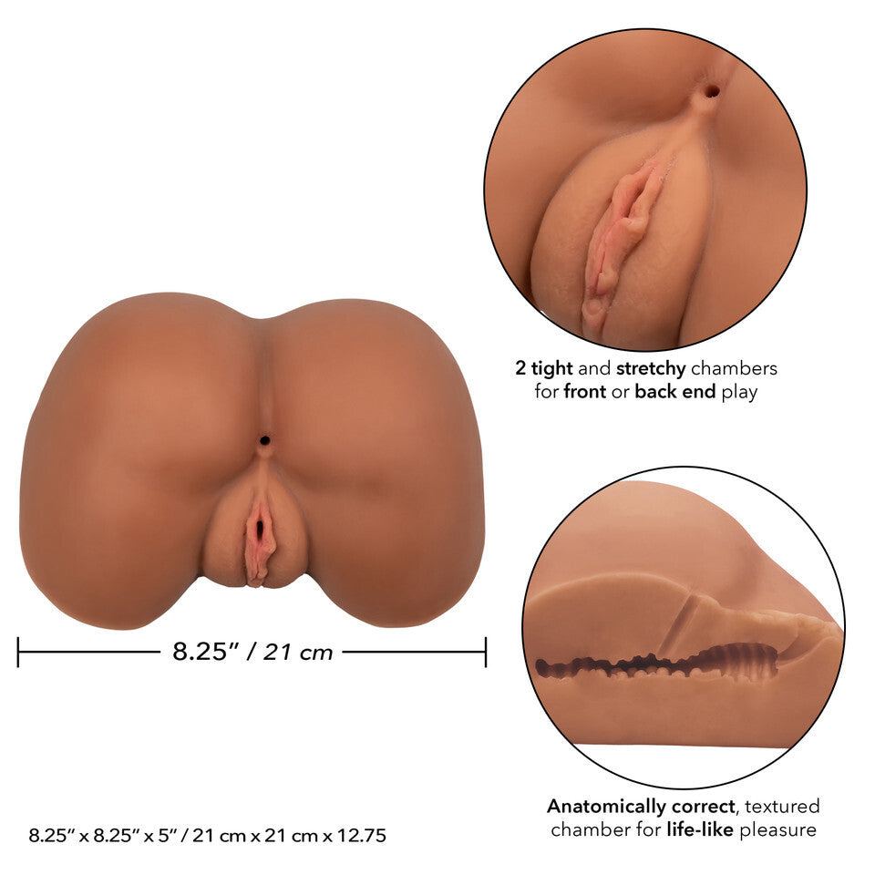PureSkin Flesh Brown Life Size Realistic Ass Stroker