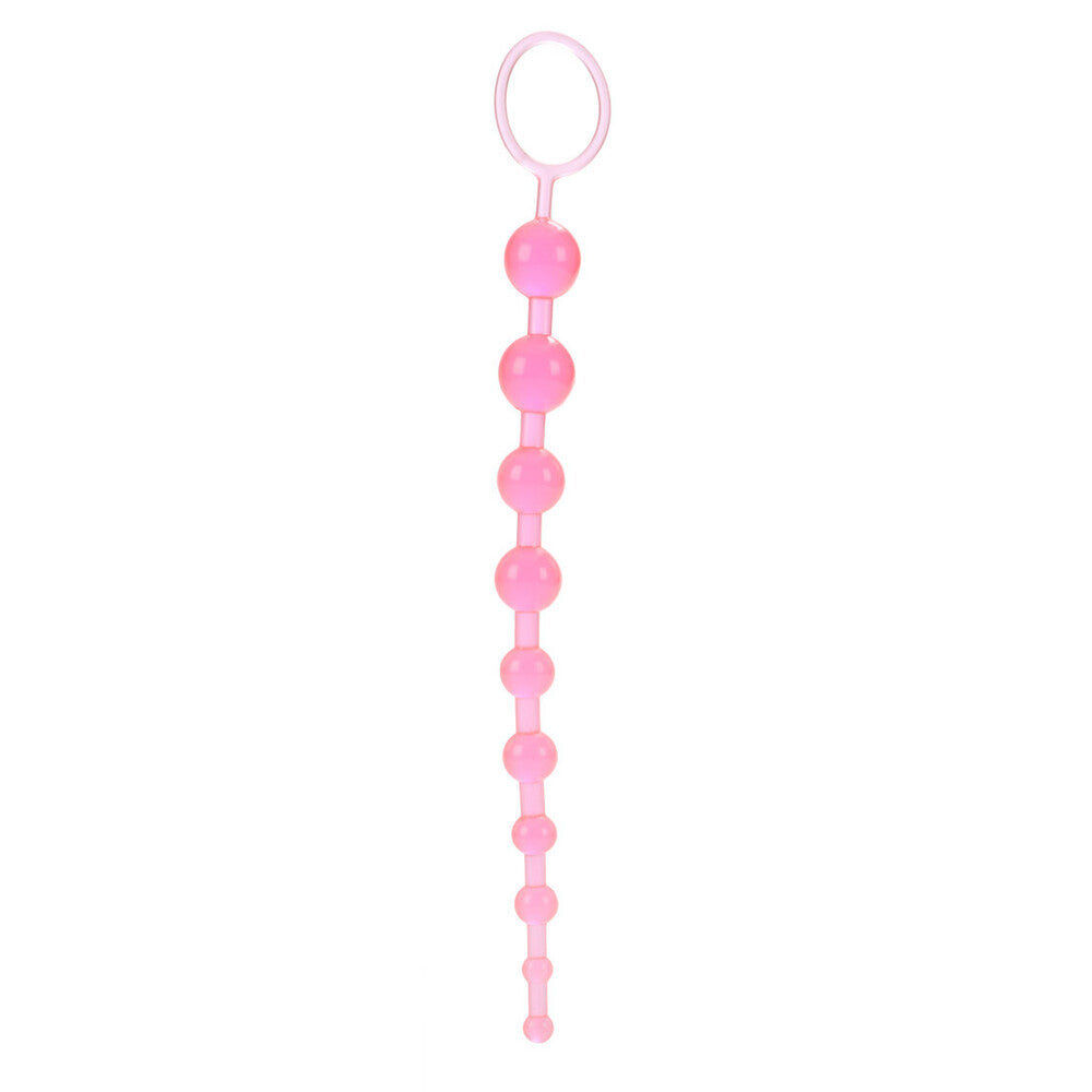 California Exotic Translucent Jelly X10 Graduated Anal Beads