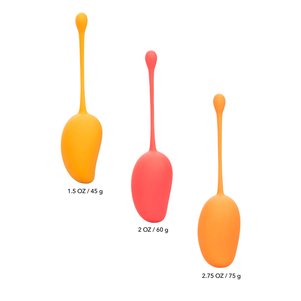 Mango Kegel Training Set with Silicone Weights