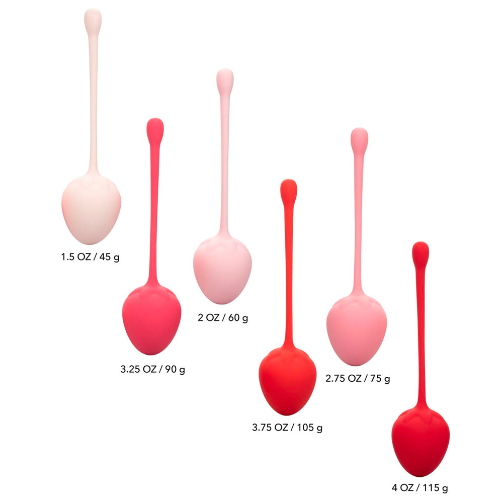 Strawberry Kegel Training Set 6-Piece Silicone System