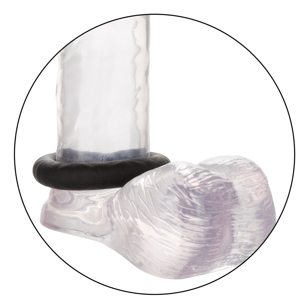 Link Up Black Supreme Cock Ring Set with Diamond Texture