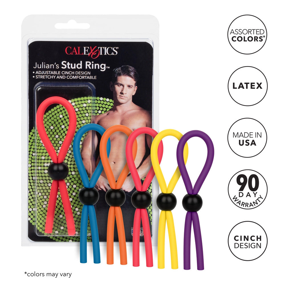 Julians Black Adjustable Stud Ring for Enhanced Performance