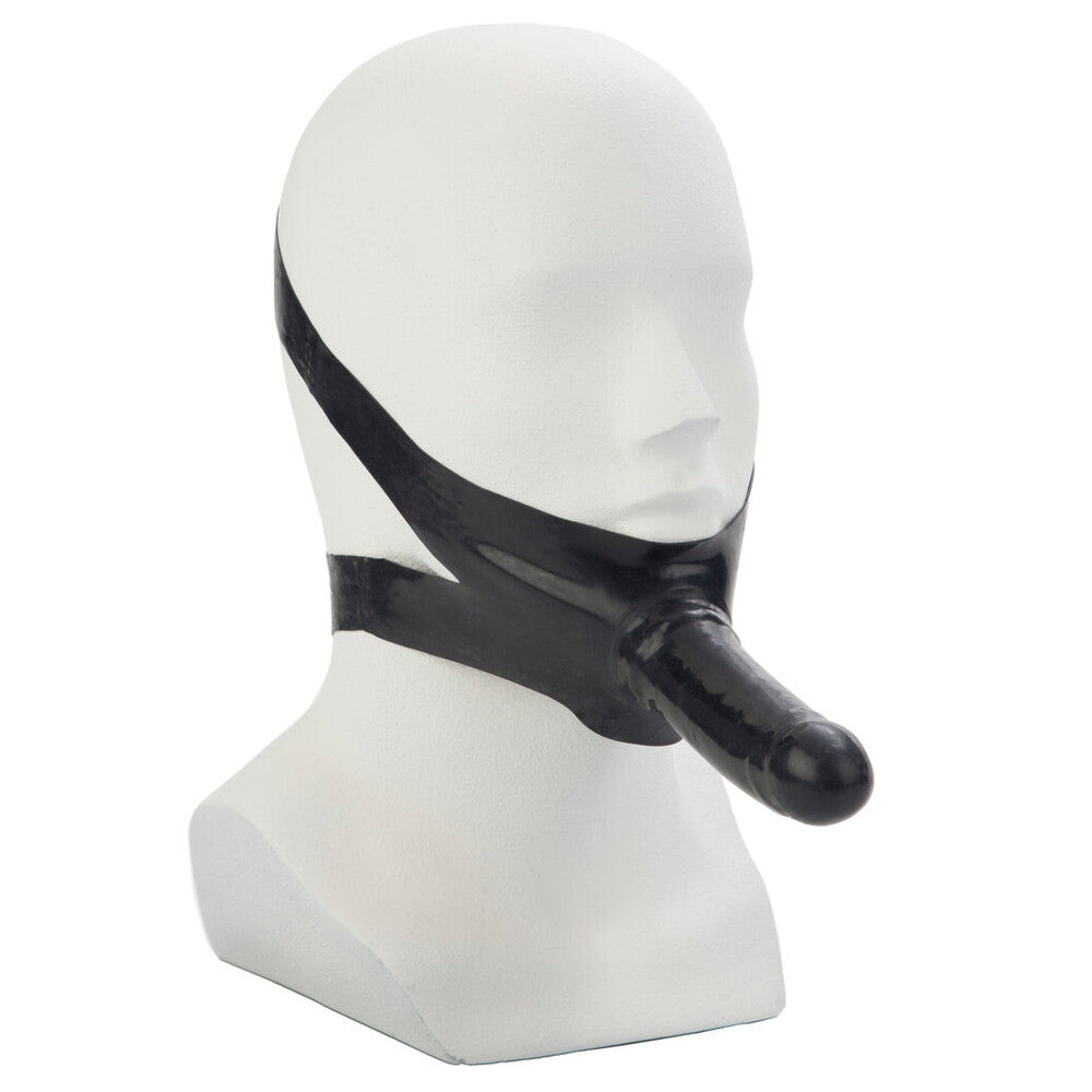 Accommodator Black Face Strap-On Dildo for Unique Intimacy