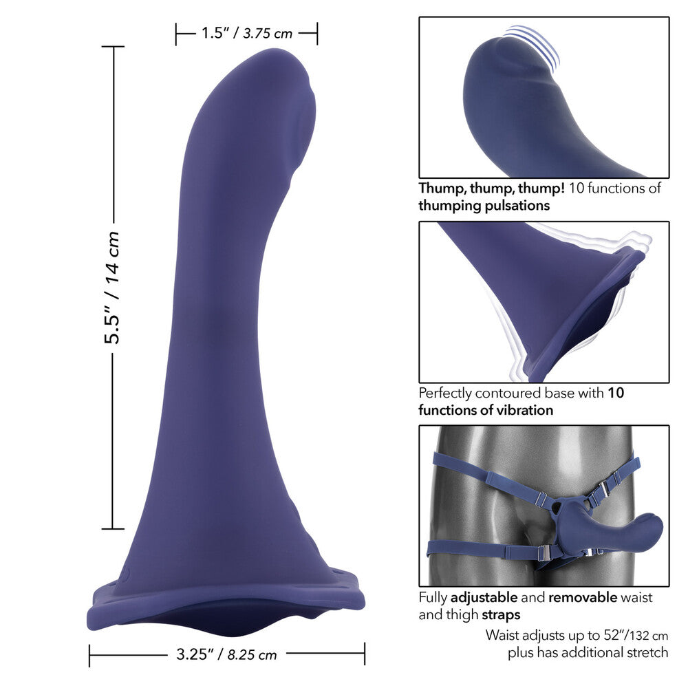Her Royal Harness Pink ME2 Thumper Rechargeable Strap On