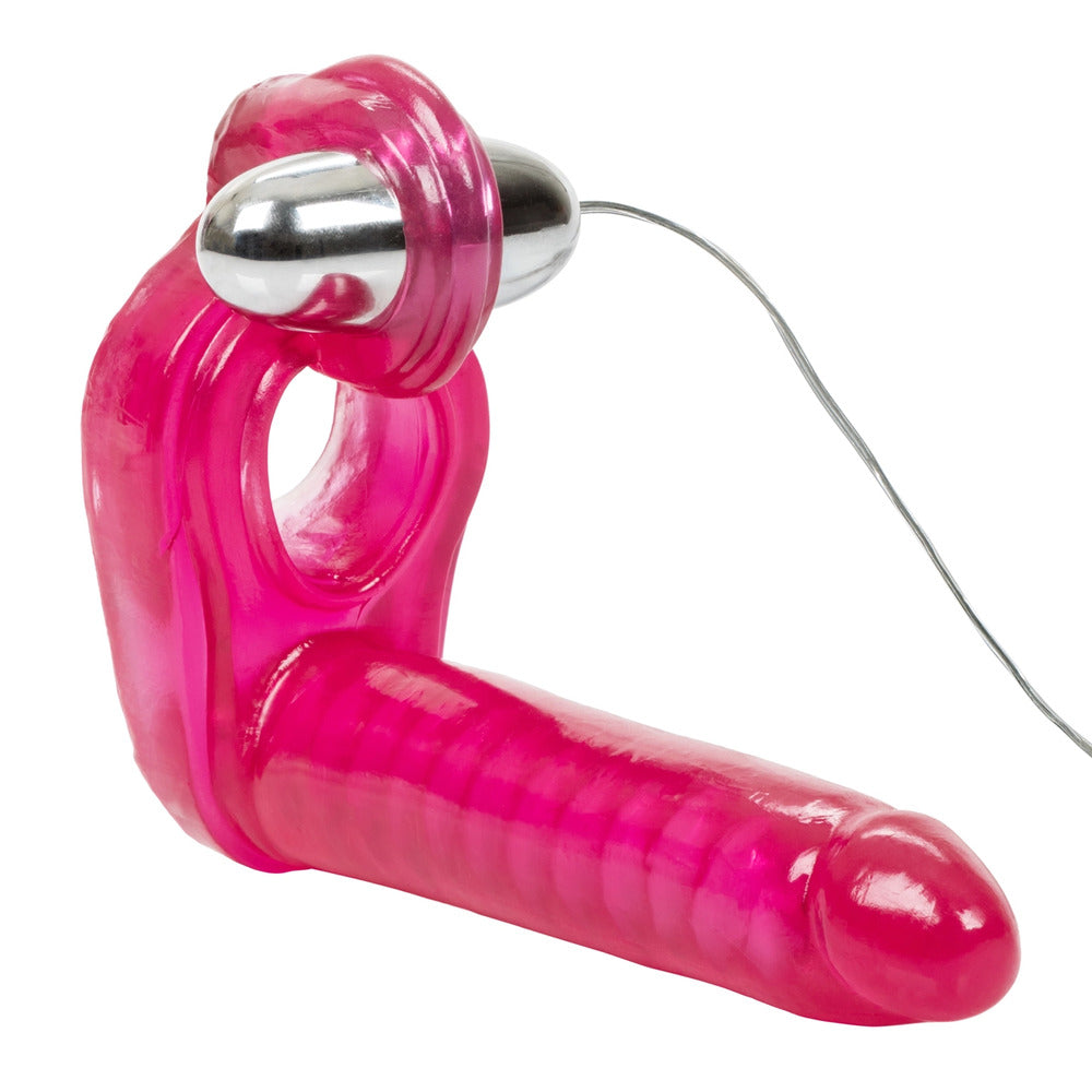 Passionate Pleasure PVC Ultimate Triple Stimulator Vibrating Cock Ring