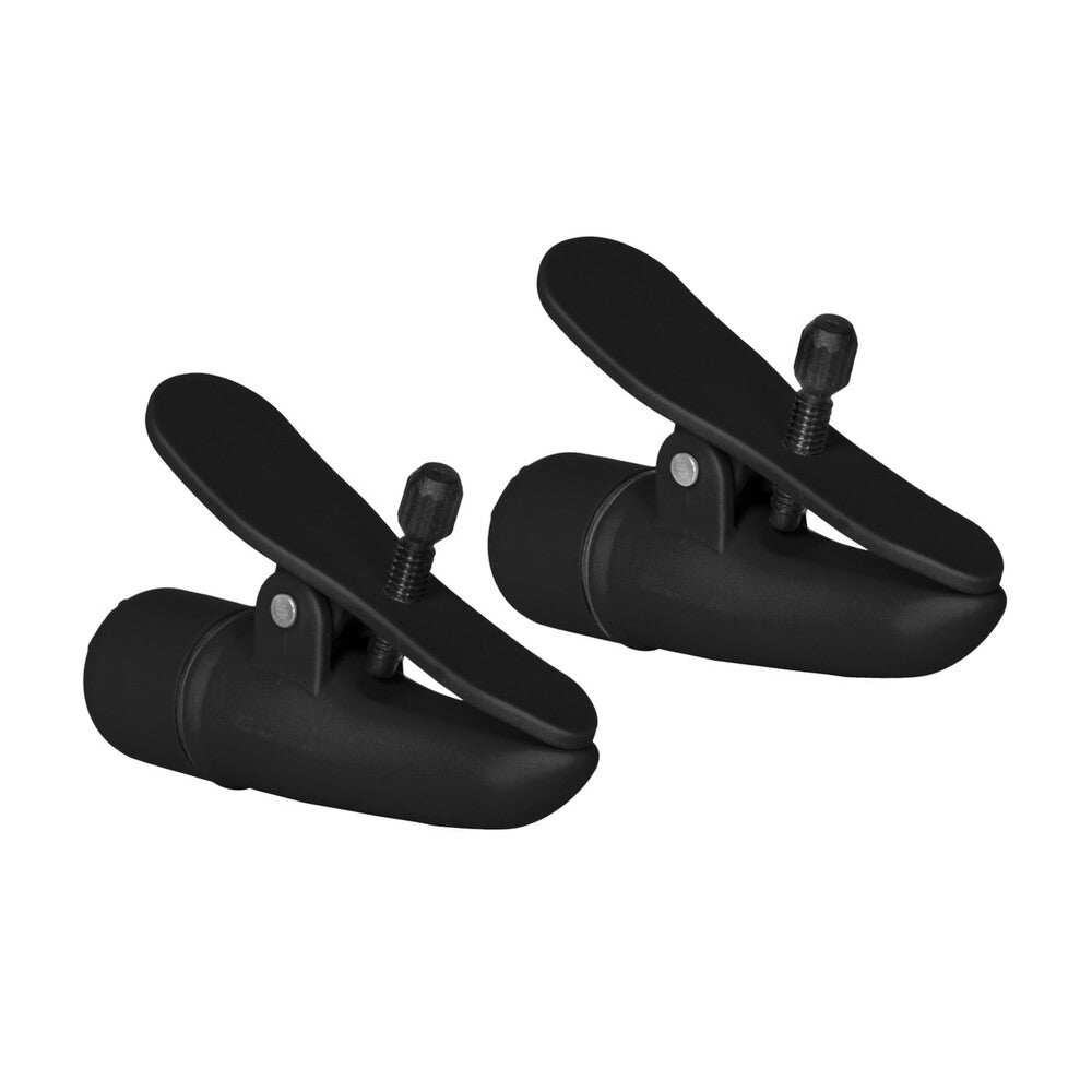 Nipplettes Black Adjustable Vibrating Nipple Clamps