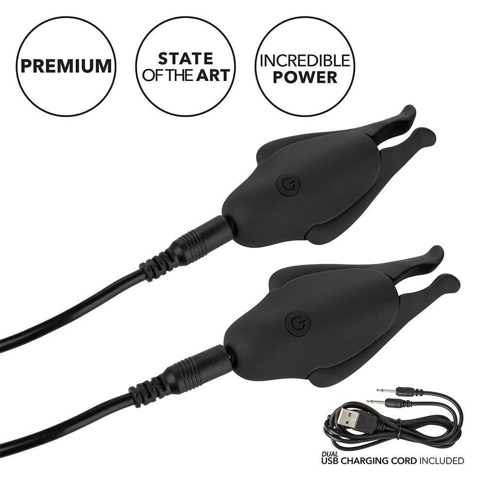 Sensational Vibes Pink Vibrating Nipple Clamps