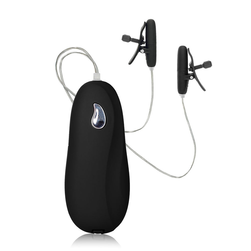 PleasurePro Black Heated Vibrating Nipple Teasers