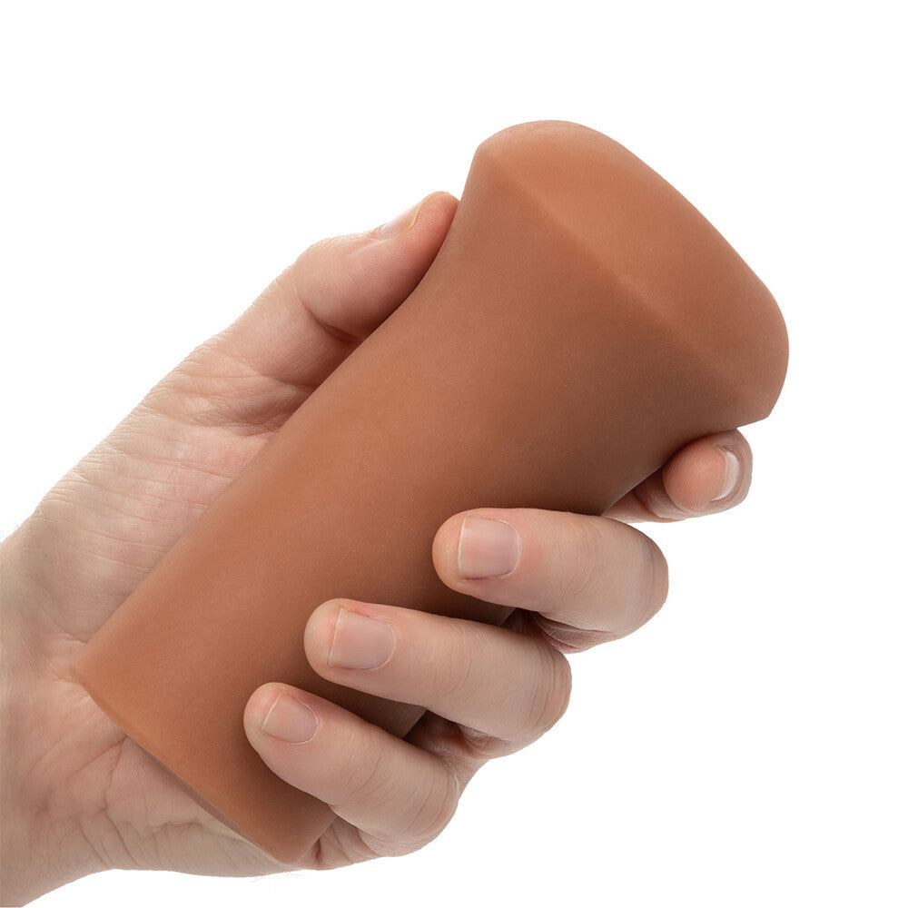 Pure Skin Flesh Brown Boundless Stroker Multi-Textured Masturbator