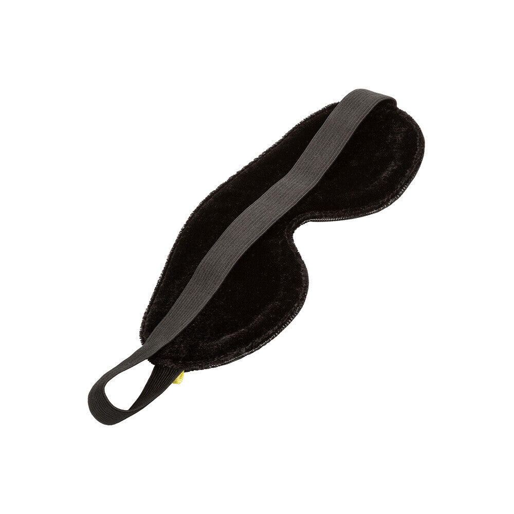 Sensual Essentials Black Vegan Leather Eye Mask