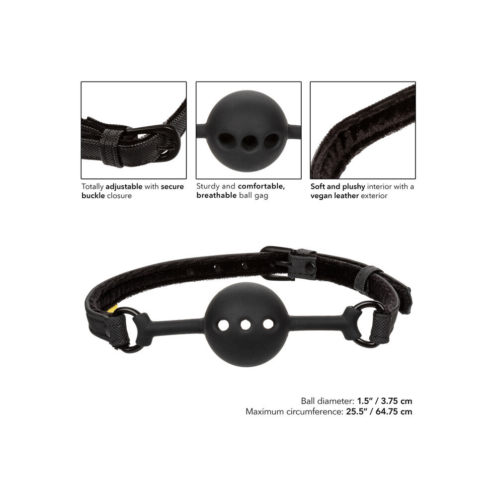 Boundless Black Silicone Ball Gag